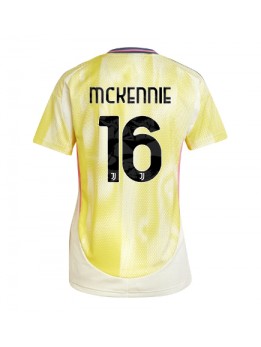 Billige Juventus Weston McKennie #16 Bortedrakt Dame 2024-25 Kortermet